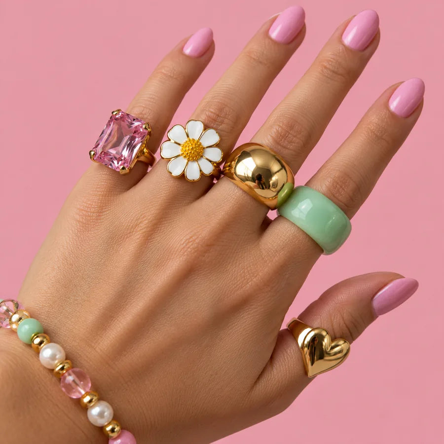 Modern Crush jewelry styled in color