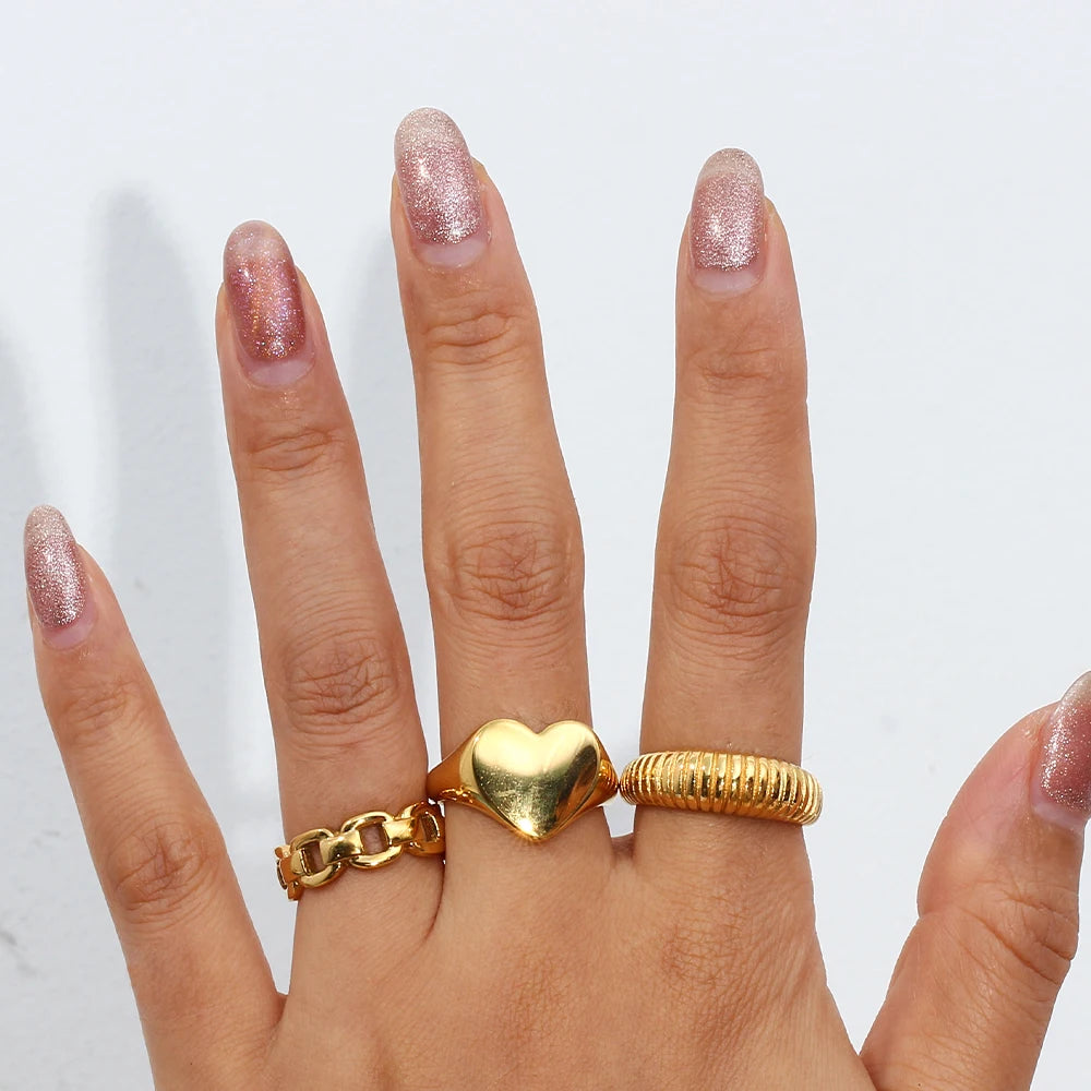 Big Heart Signet Ring