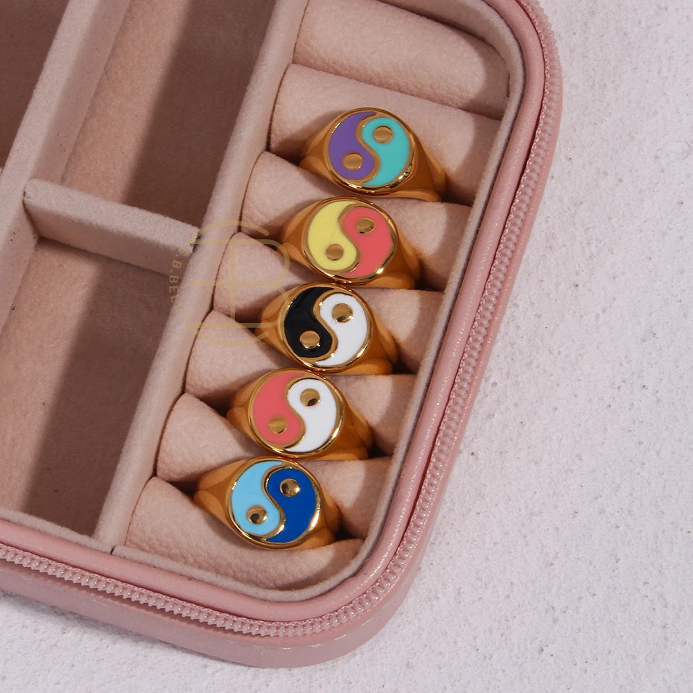 Yin Yang Color Pop Ring
