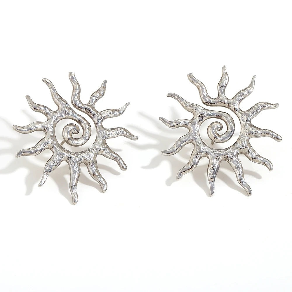 Sunburst Swirl Studs