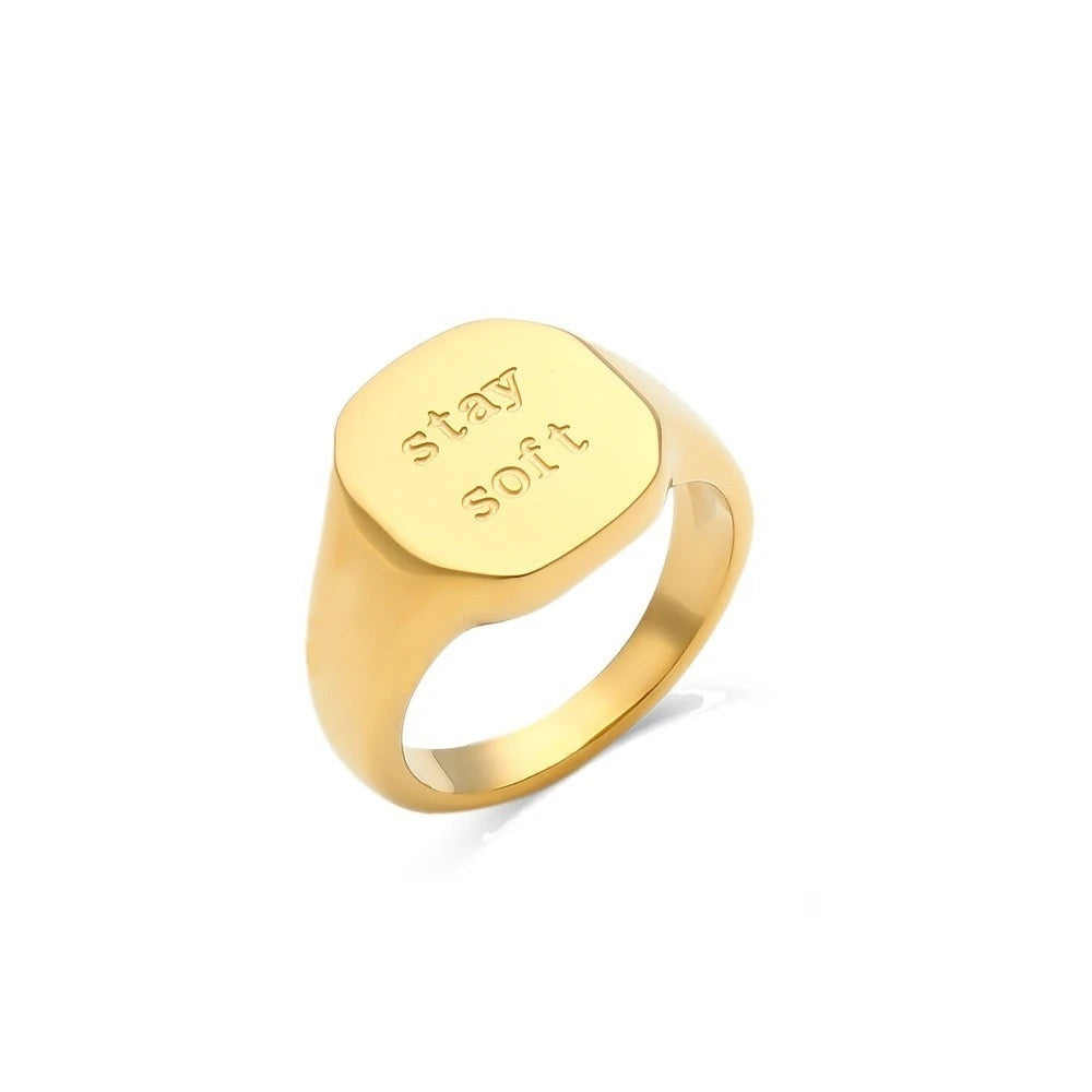 Say It Signet Ring