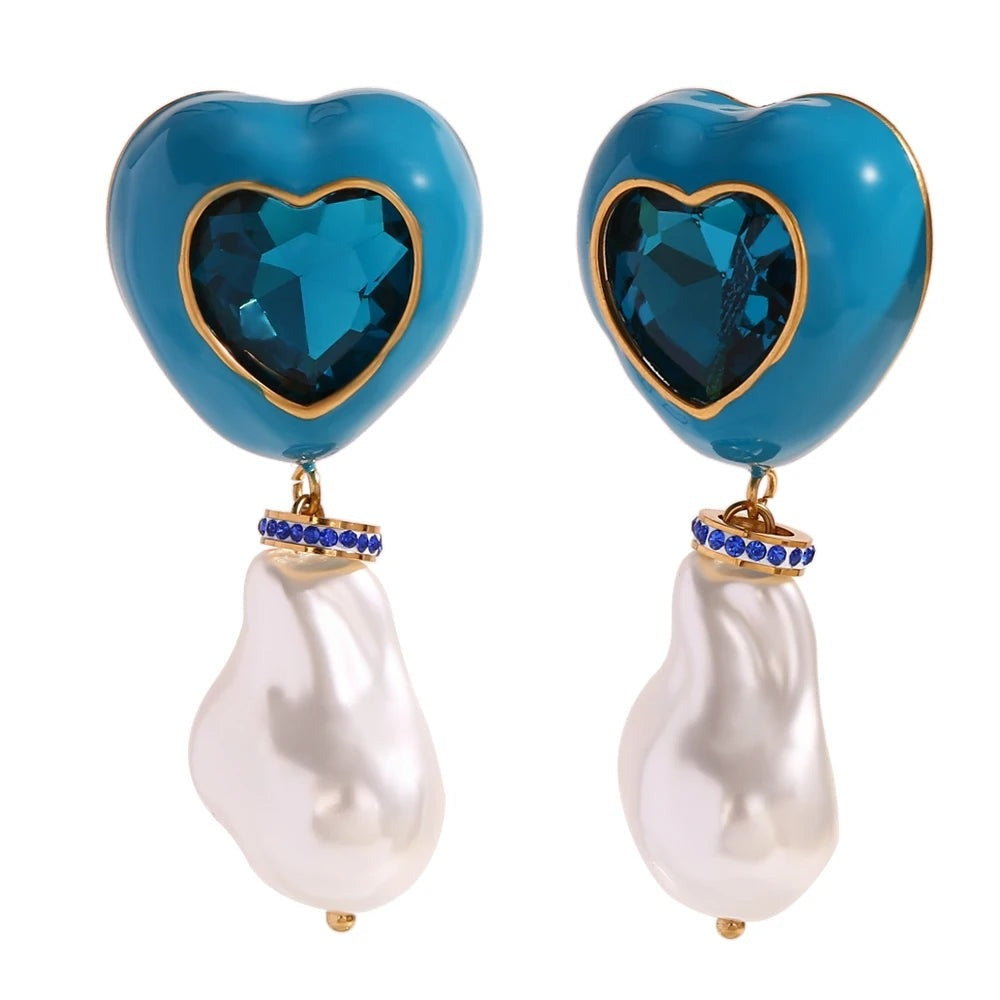 Candy Heart Pearl Drops