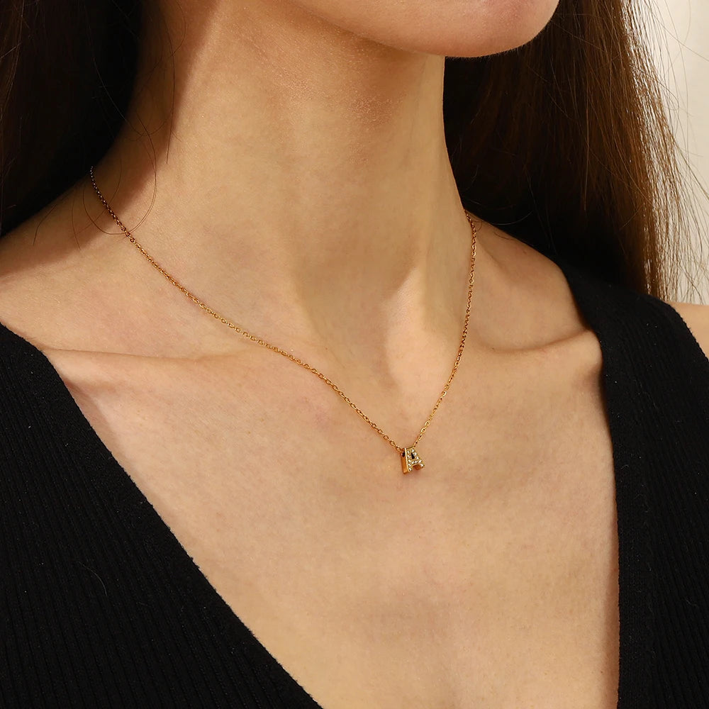 Sparkle Initial Necklace