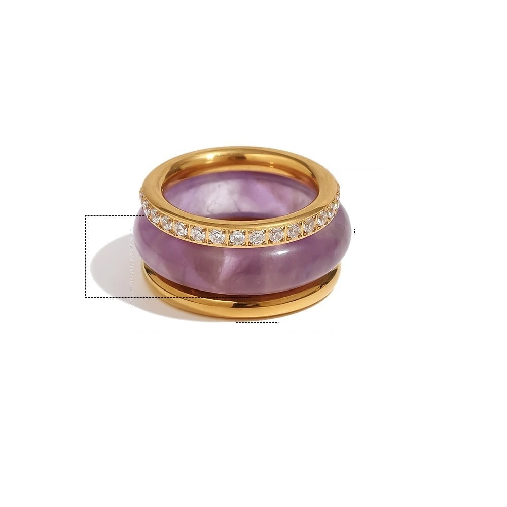 Candy Glass Stack Ring