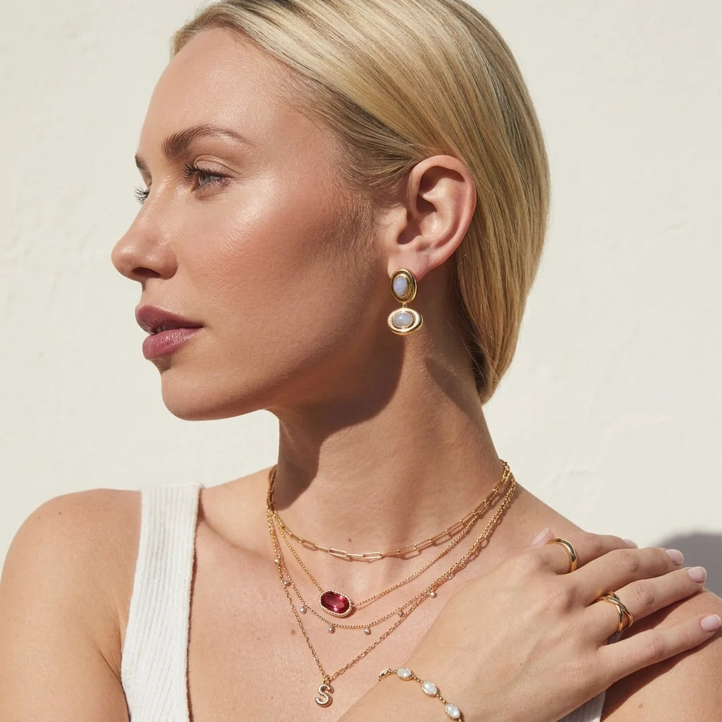 Gumball Double Drop Earrings