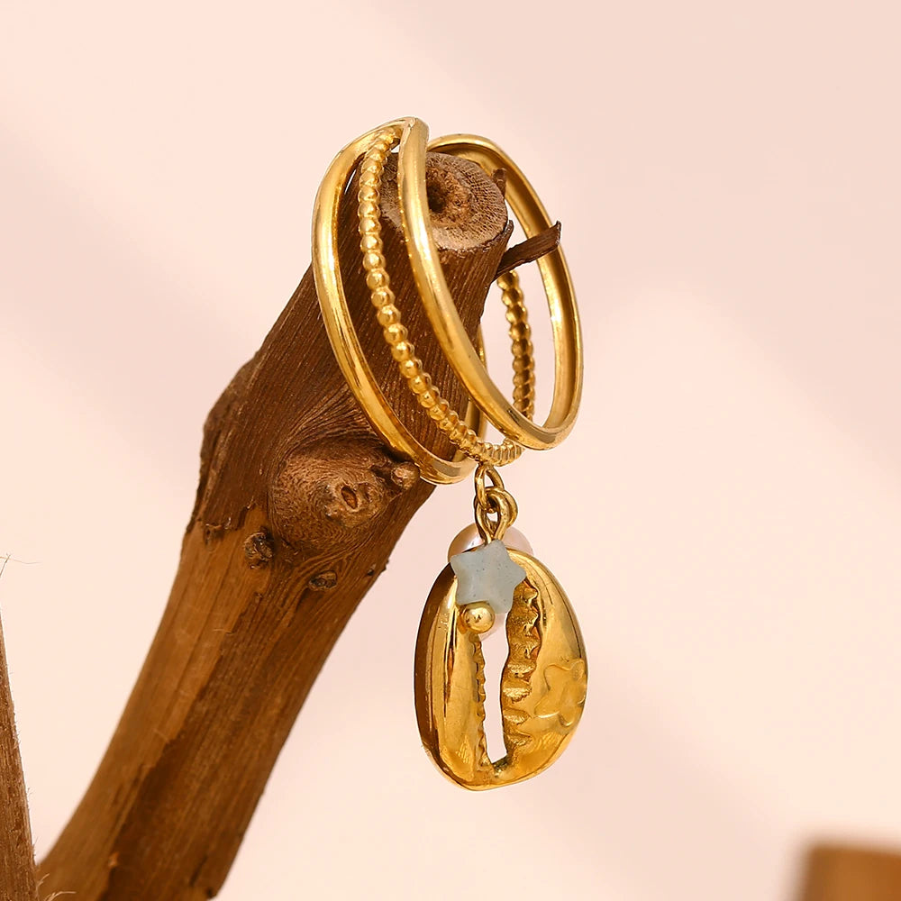 Seashell Layered Ring