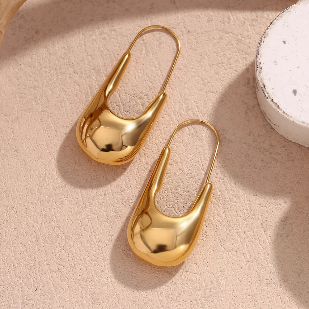 Liquid Gold Pin Hoops