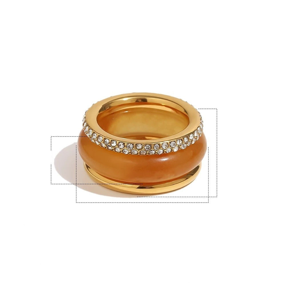 Candy Glass Stack Ring