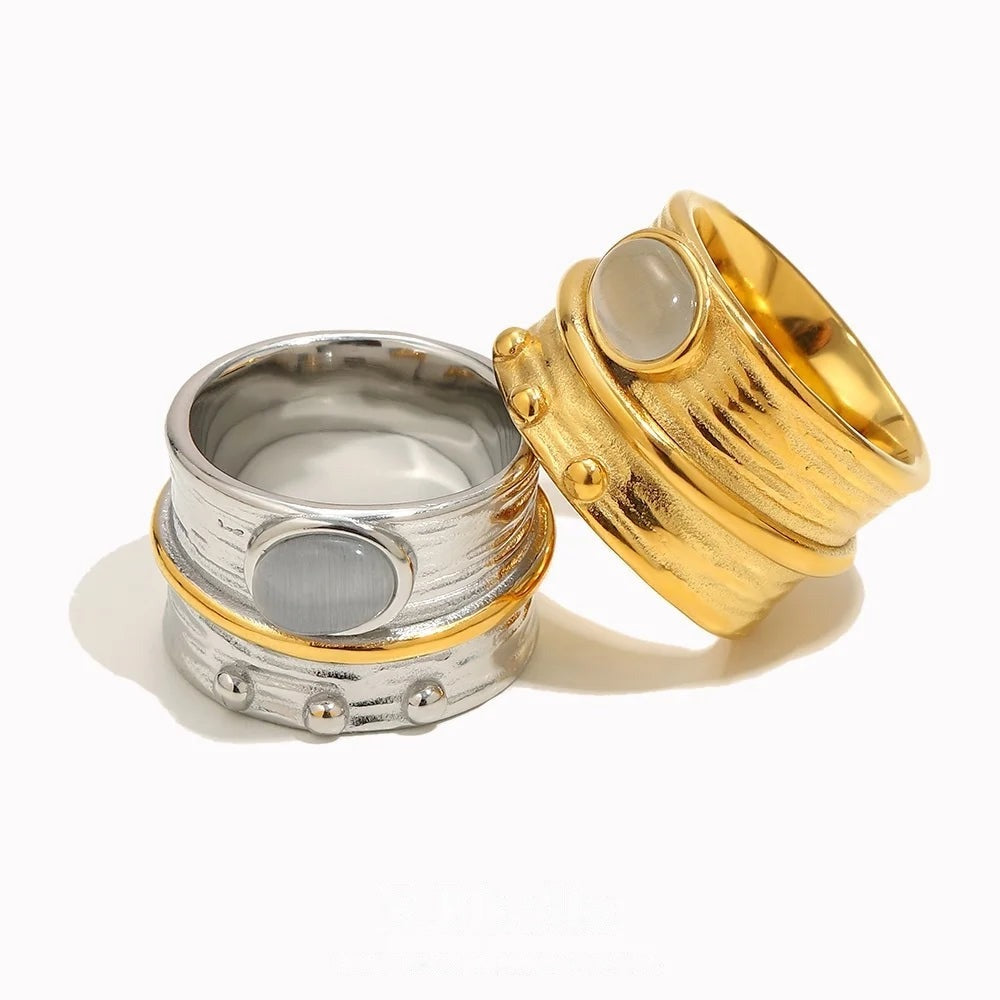 Moonstone Spinner Ring