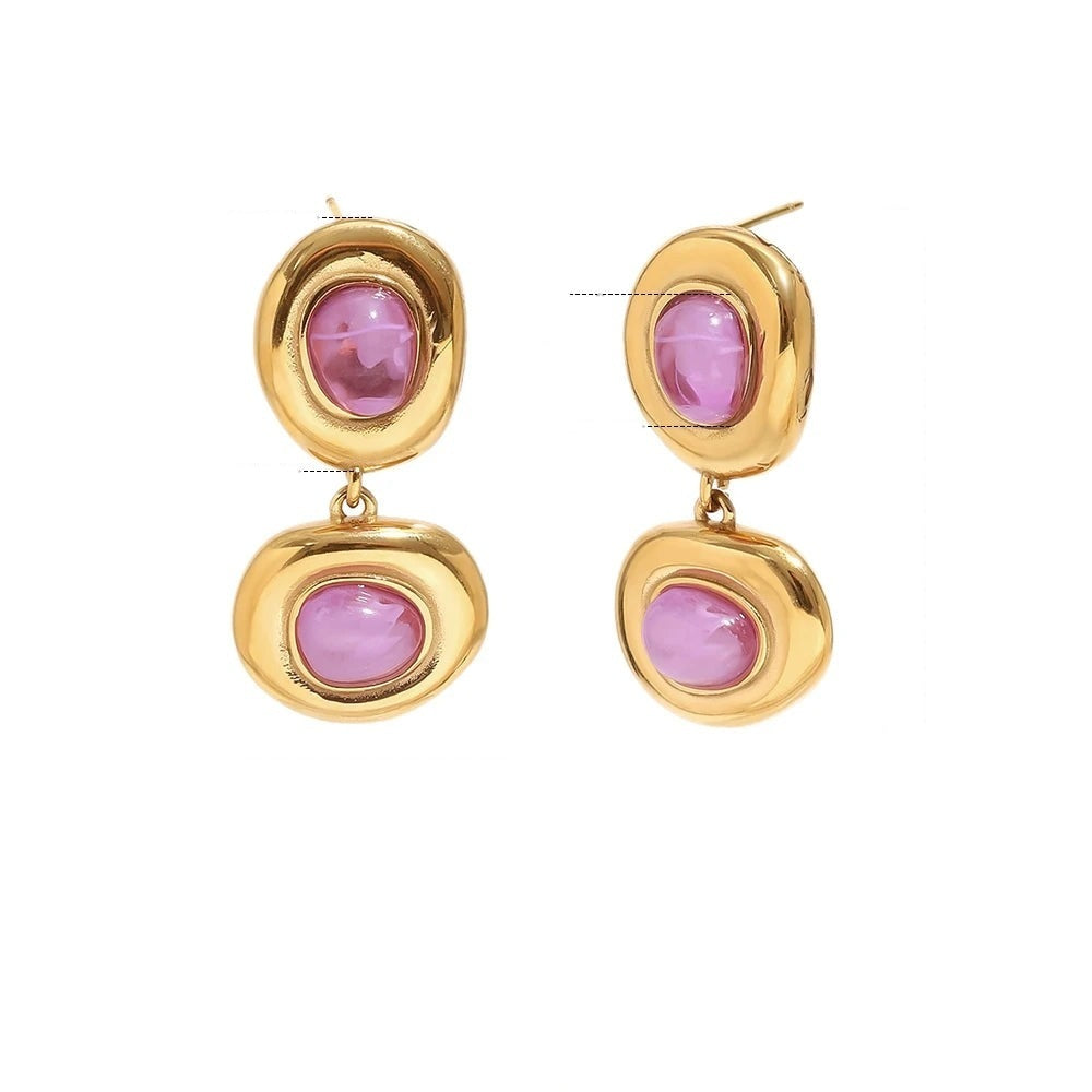 Gumball Double Drop Earrings