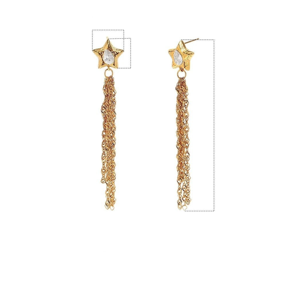 Shooting Star Fringe Earrings