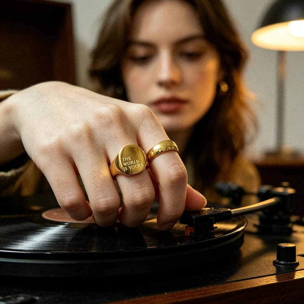 Say It Signet Ring