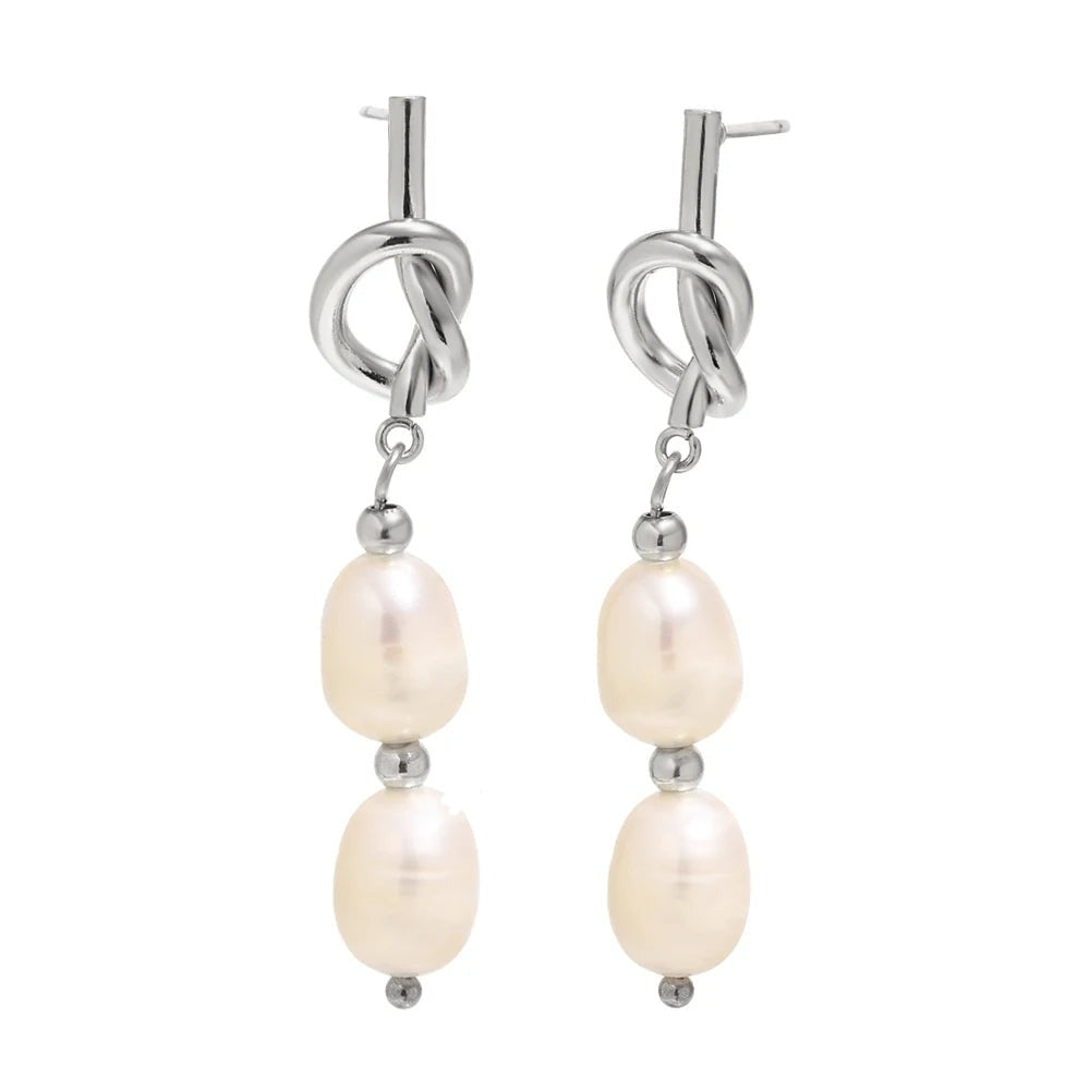 Love Knot Pearl Drops