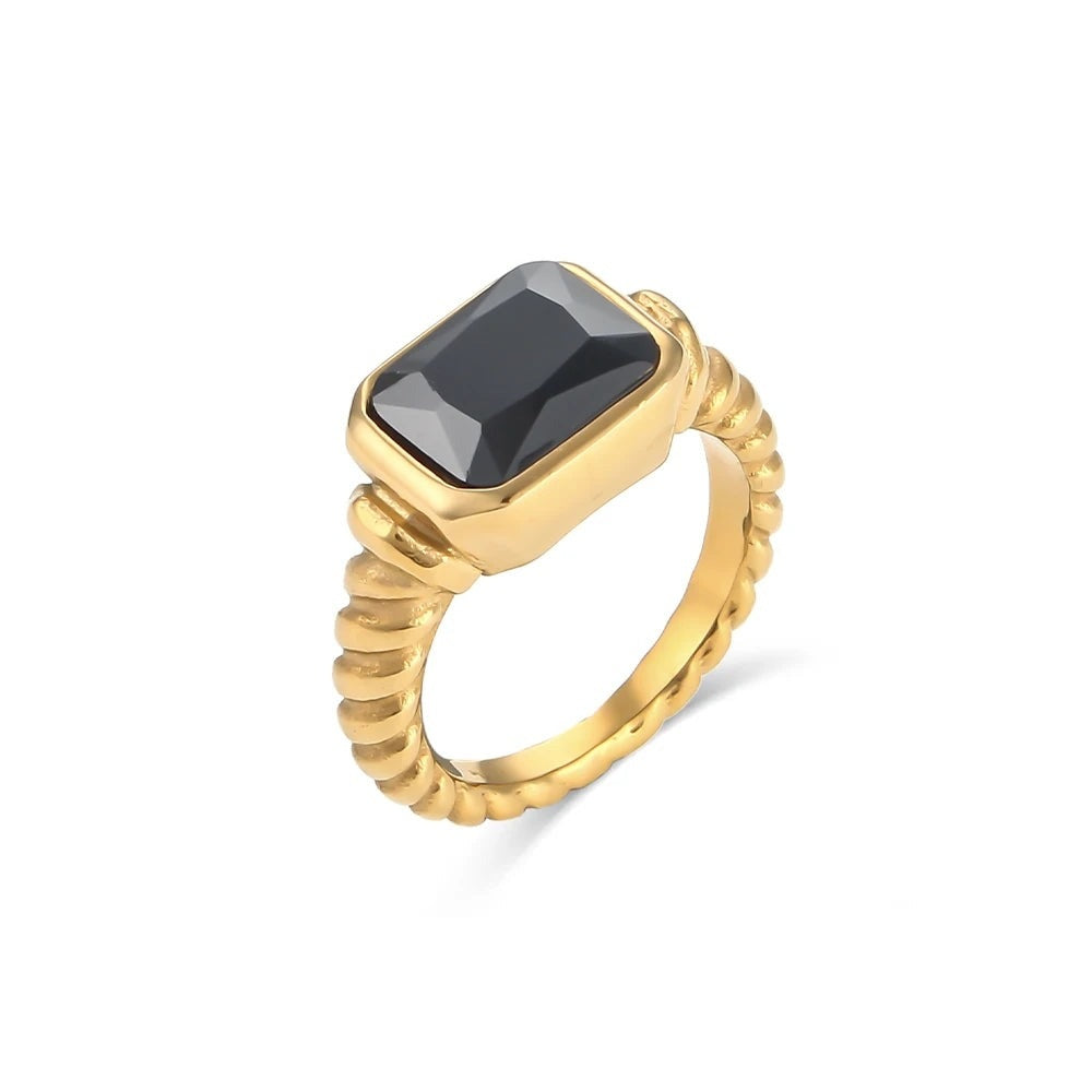 Candy Stone Rope Ring