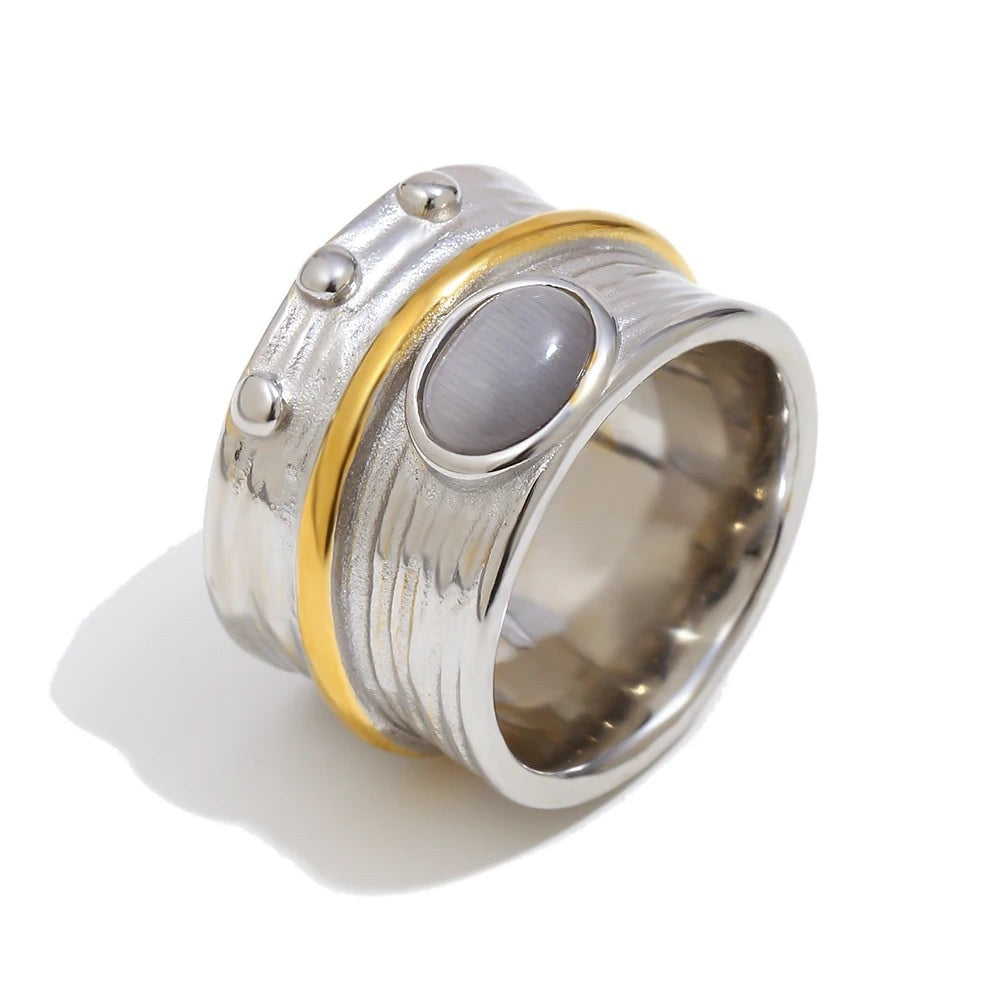 Moonstone Spinner Ring