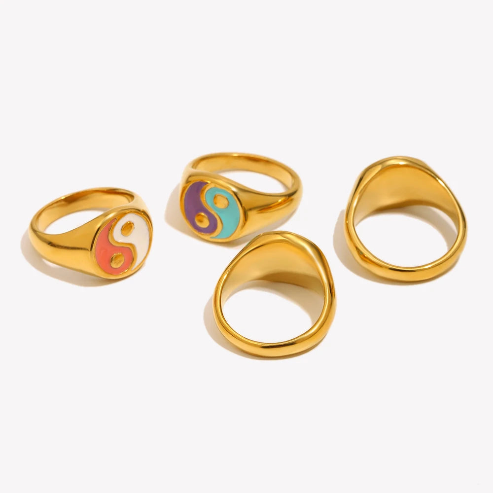 Yin Yang Color Pop Ring