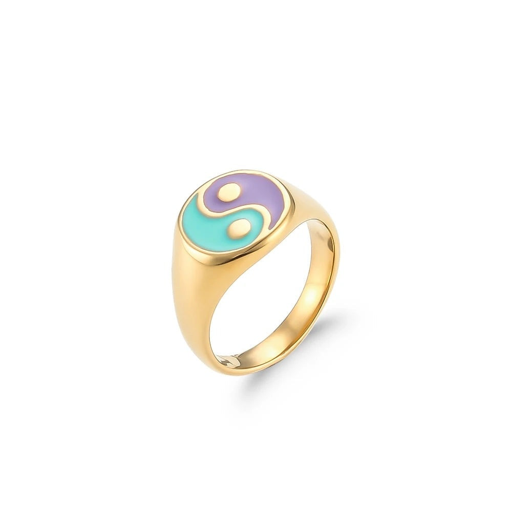 Yin Yang Color Pop Ring
