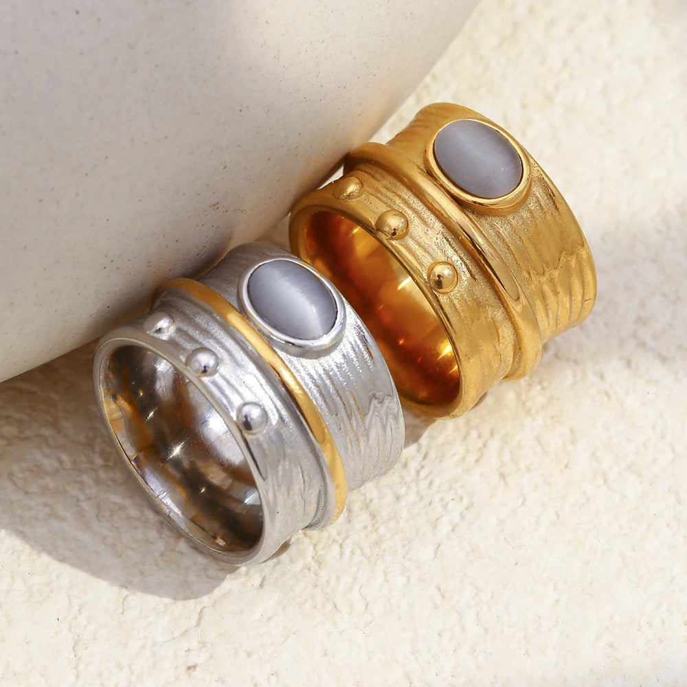 Moonstone Spinner Ring