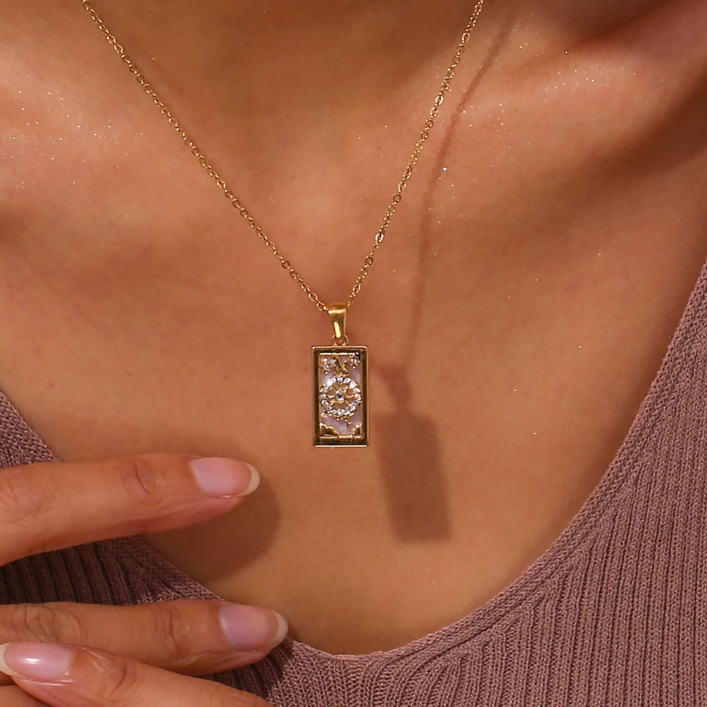 Wheel of Fortune Tarot Necklace