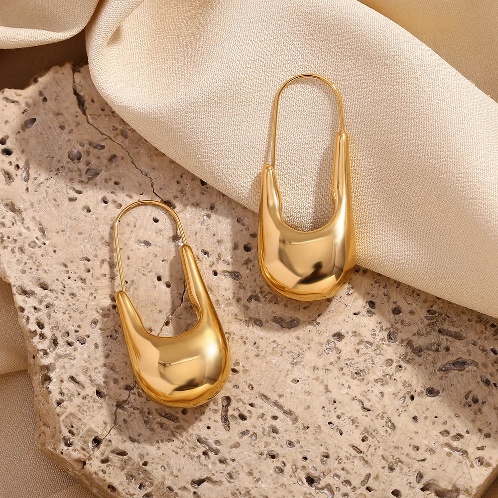 Liquid Gold Pin Hoops