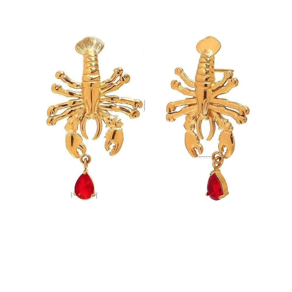 Lobster Love Drop Earrings