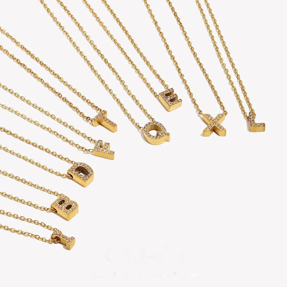 Sparkle Initial Necklace