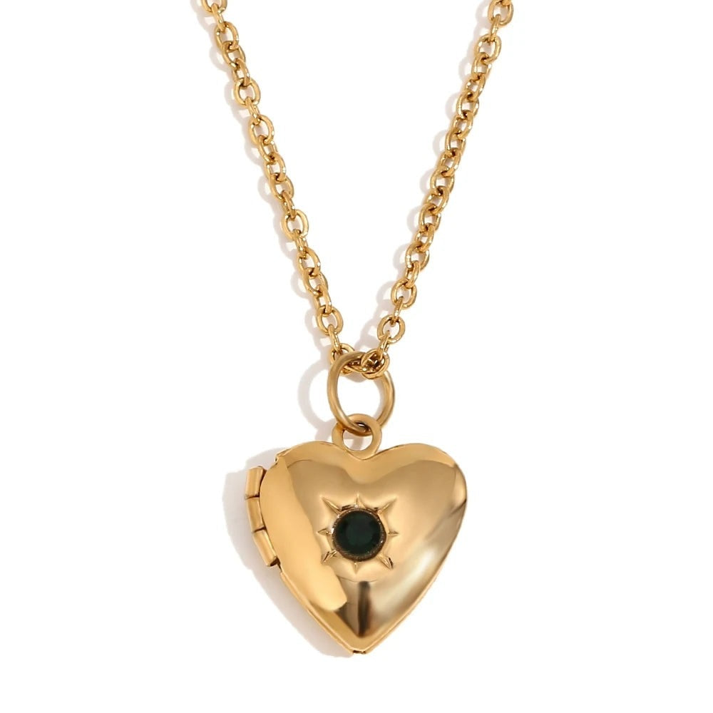 Birthstone Heart Locket