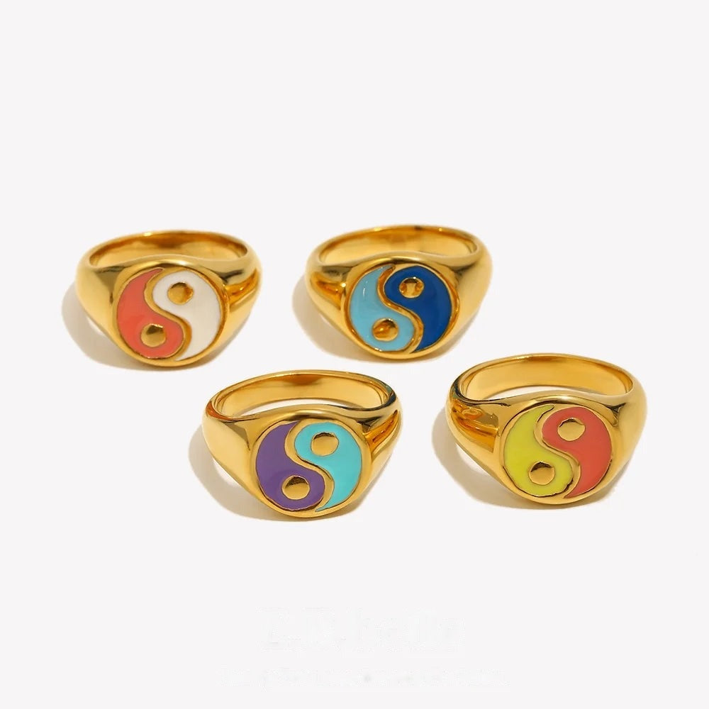 Yin Yang Color Pop Ring