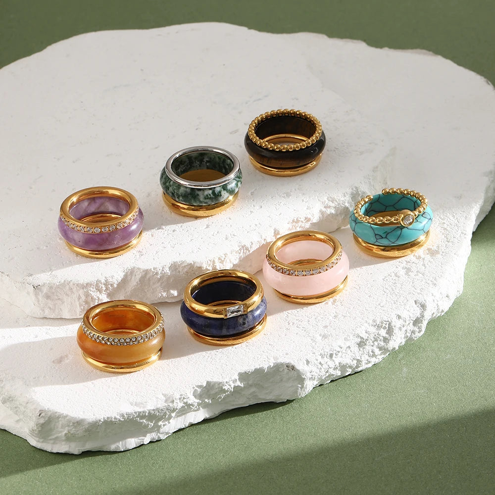 Candy Glass Stack Ring