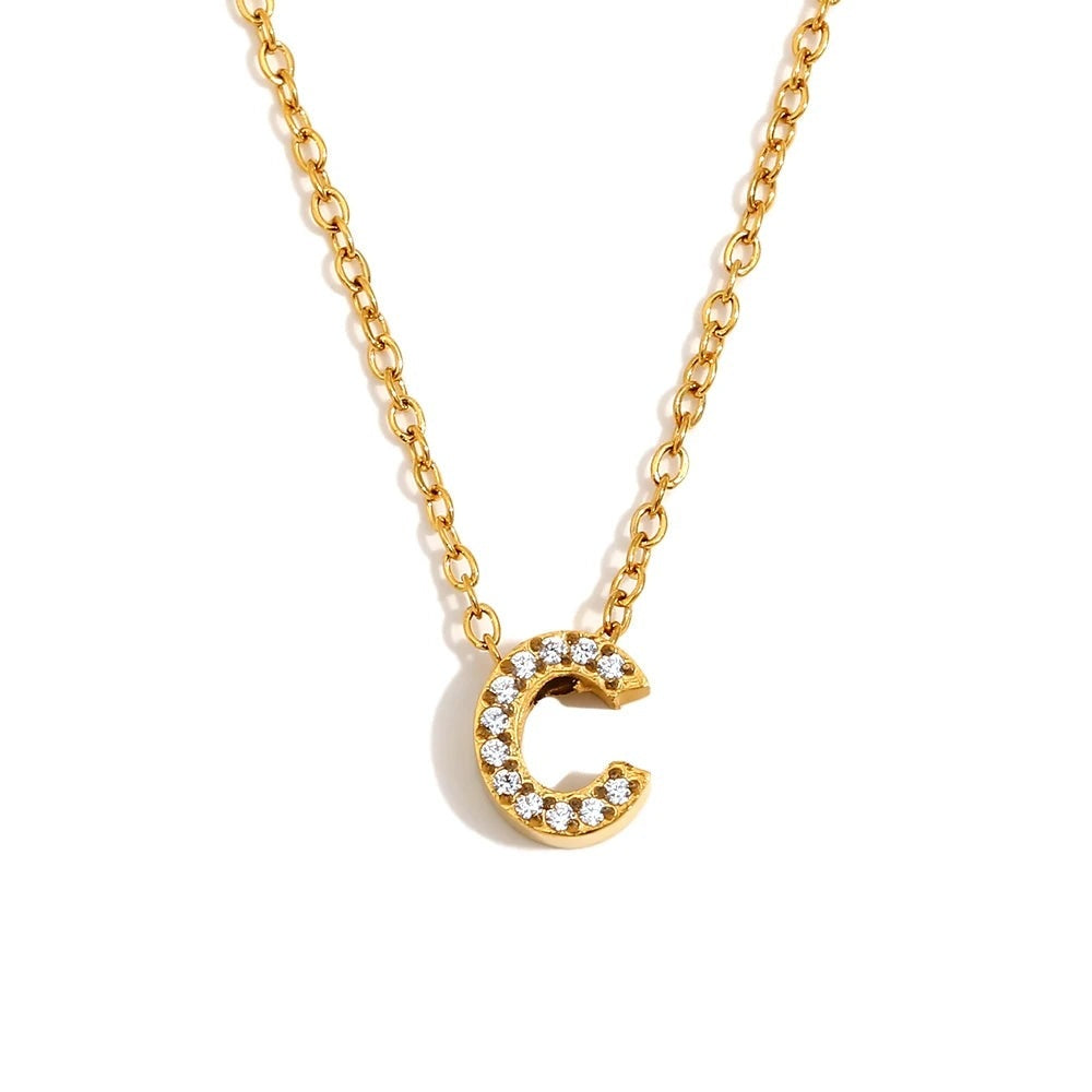 Sparkle Initial Necklace