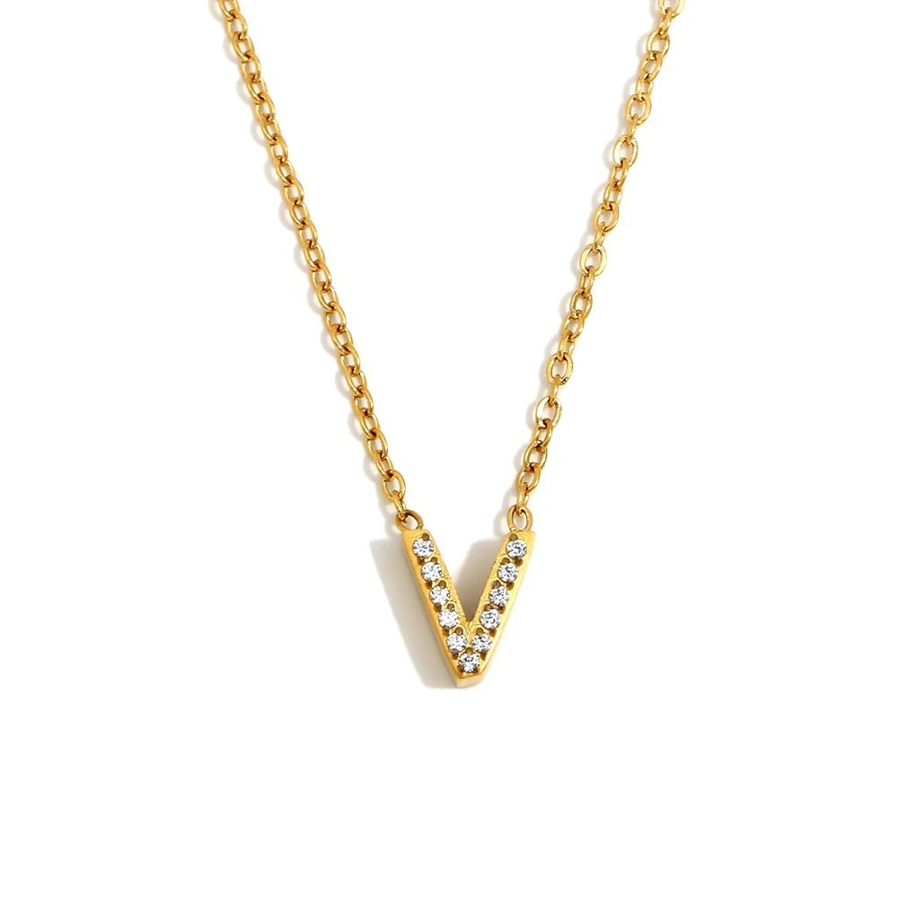 Sparkle Initial Necklace