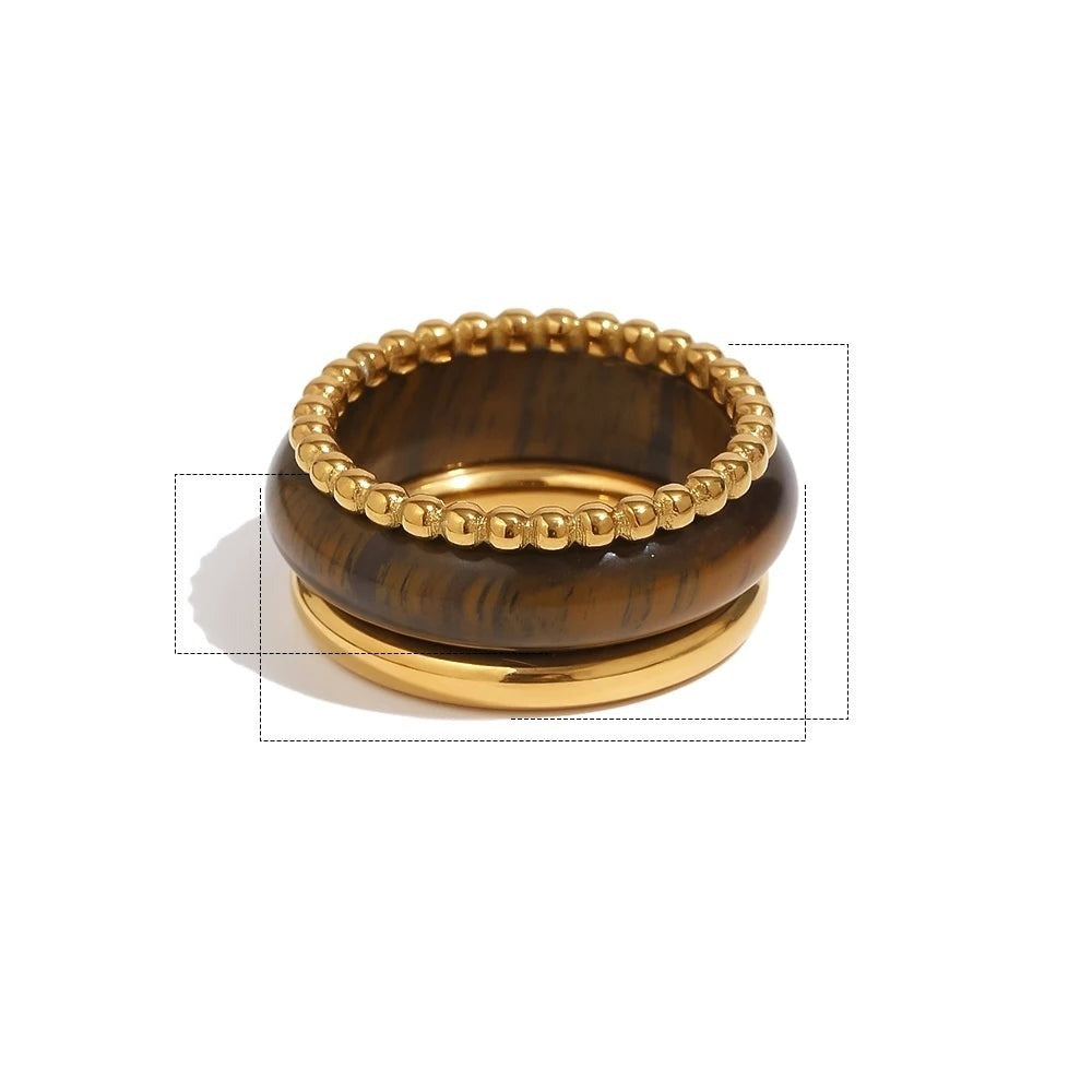 Candy Glass Stack Ring