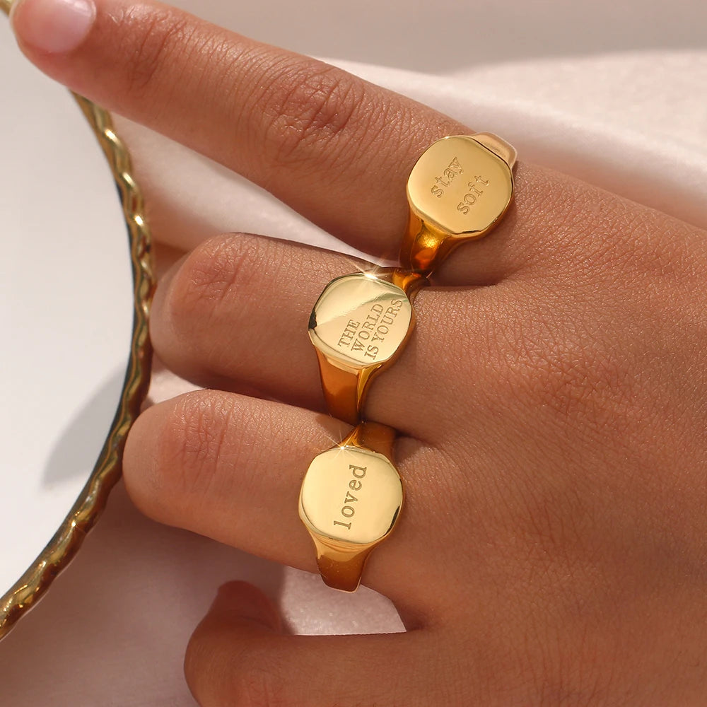 Say It Signet Ring