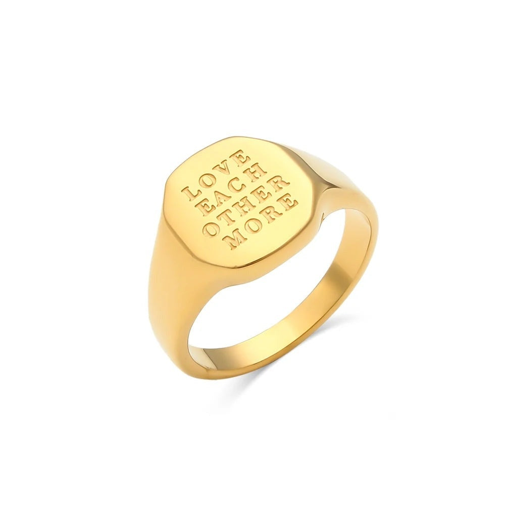 Say It Signet Ring