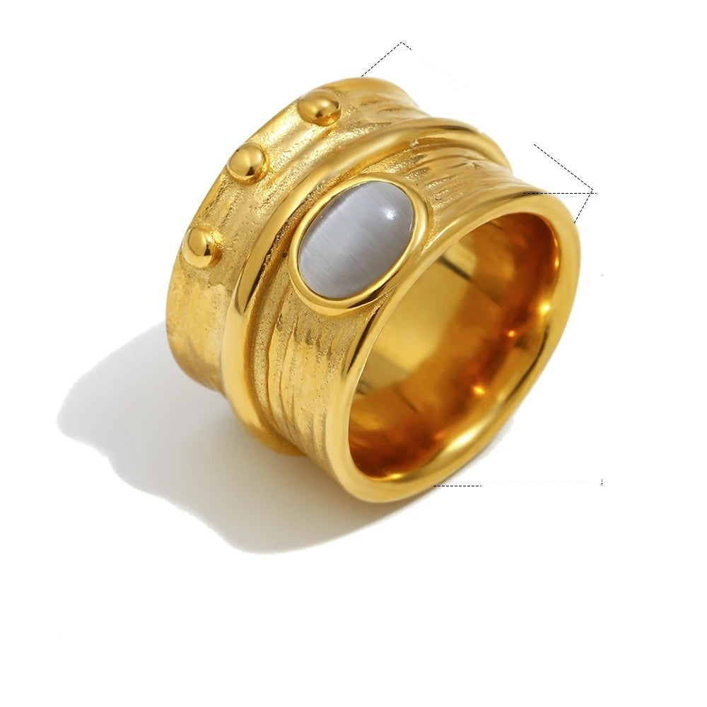 Moonstone Spinner Ring