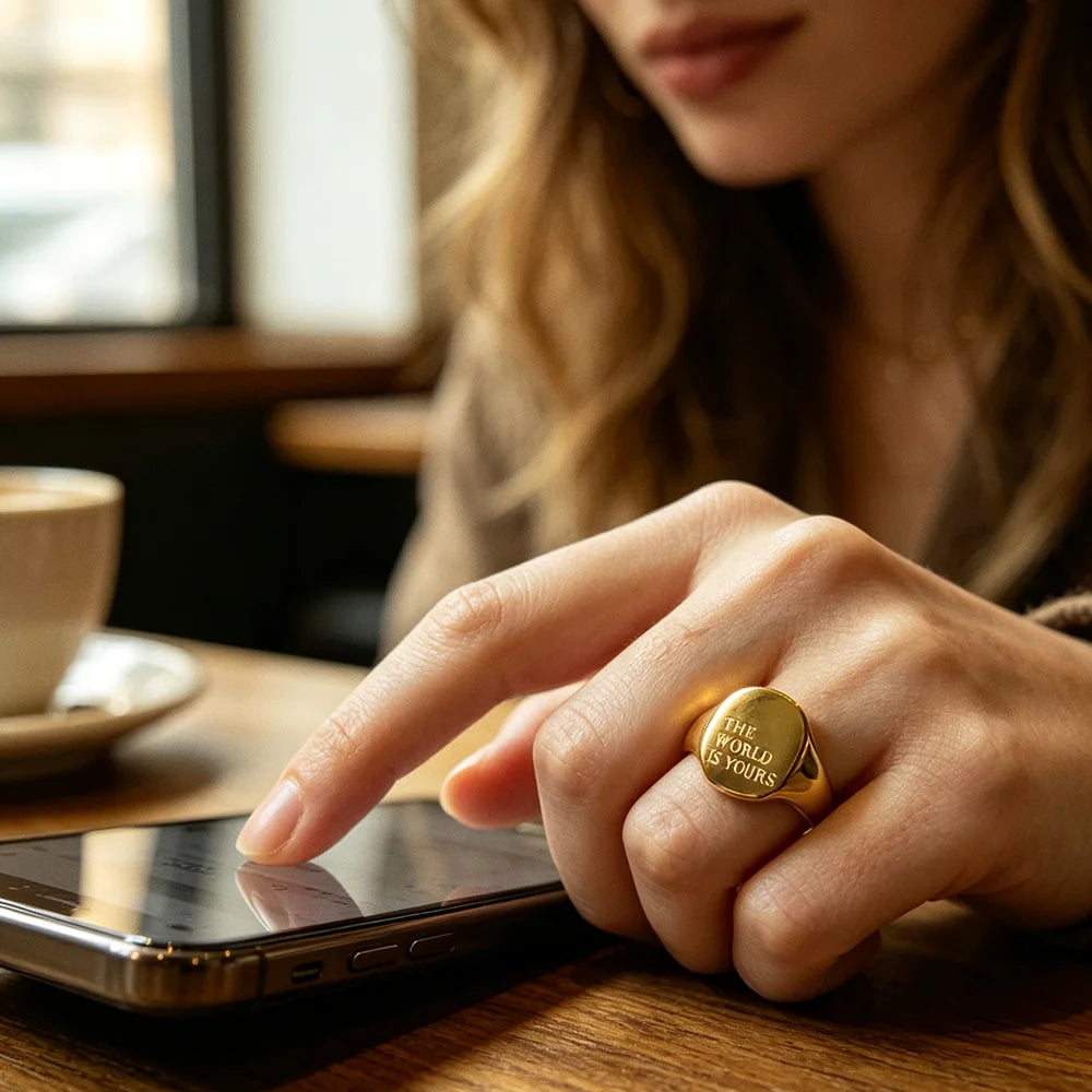 Say It Signet Ring