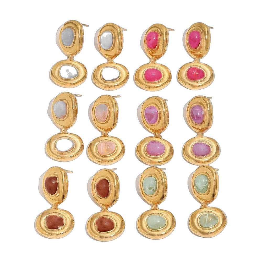 Gumball Double Drop Earrings