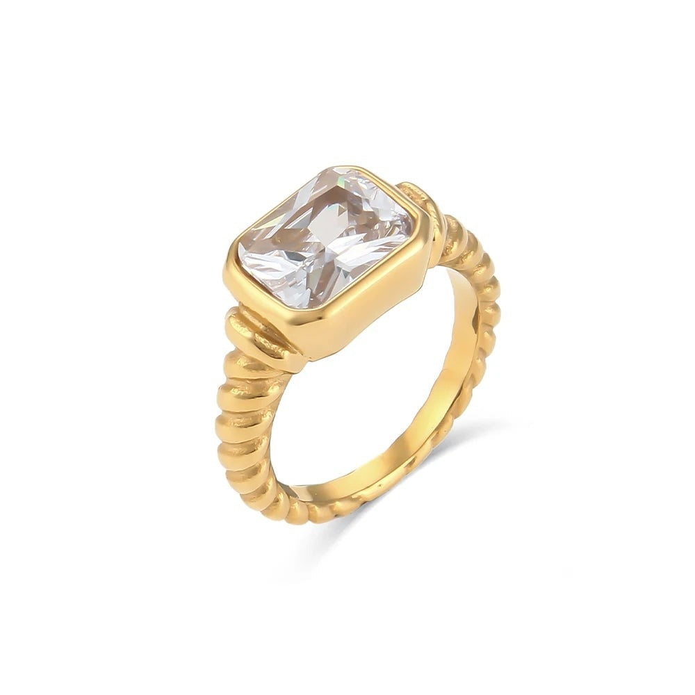Candy Stone Rope Ring