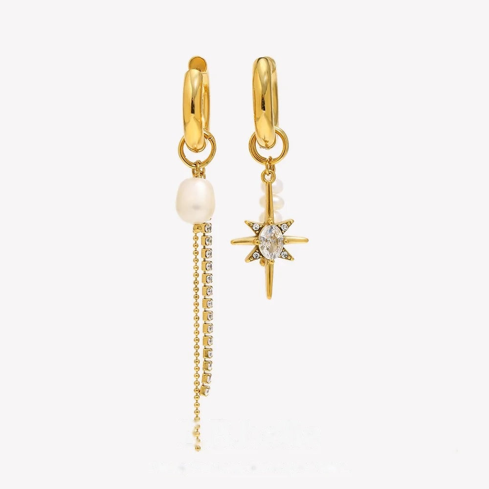 Mismatched Star & Pearl Drops