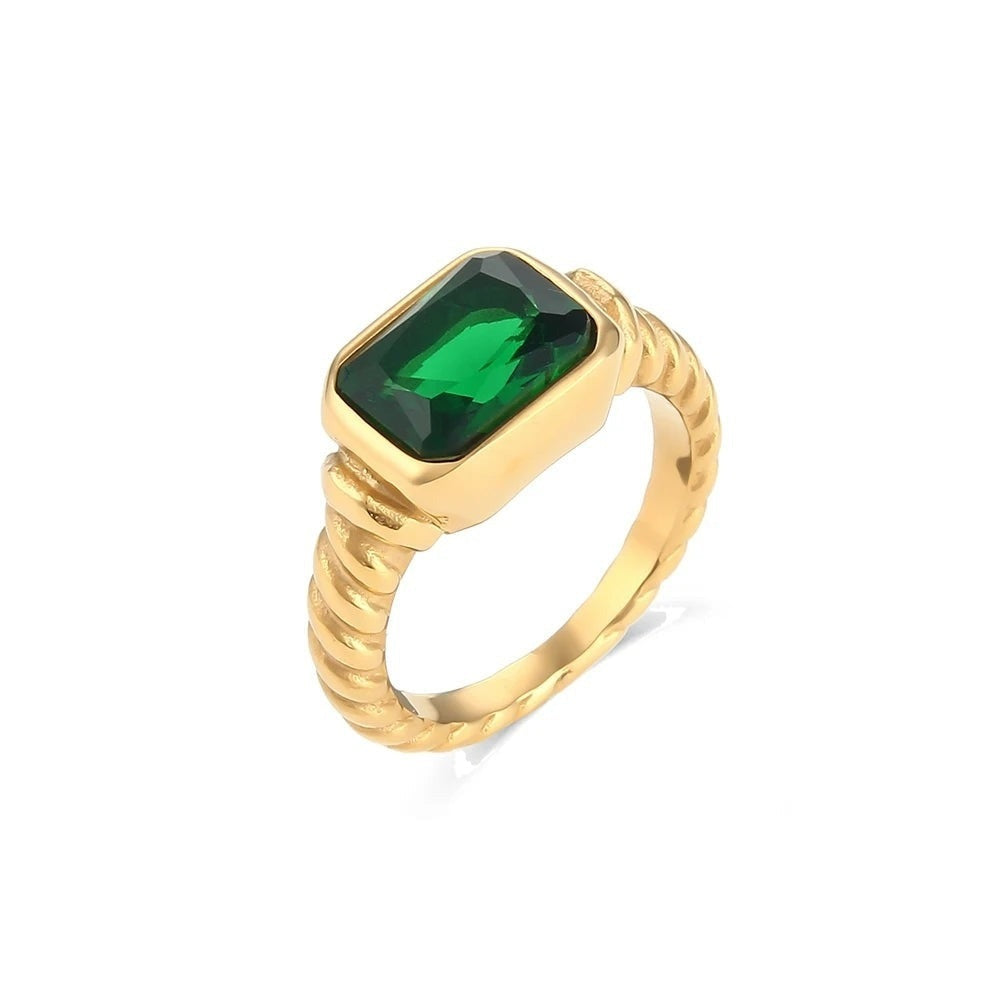 Candy Stone Rope Ring