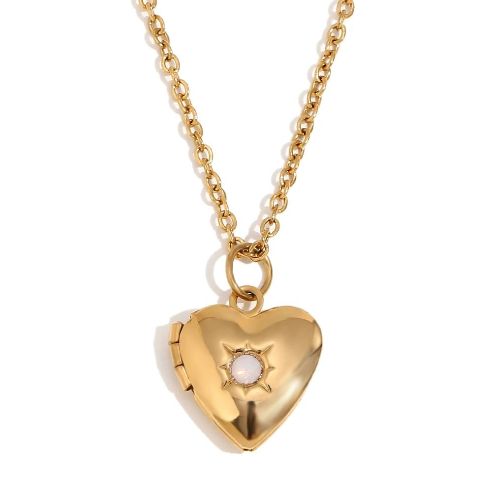 Birthstone Heart Locket