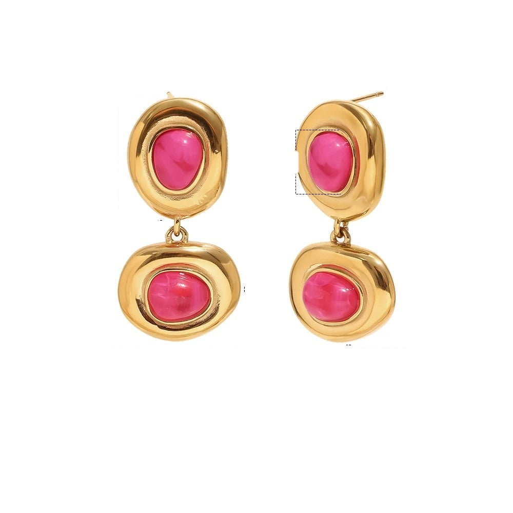 Gumball Double Drop Earrings