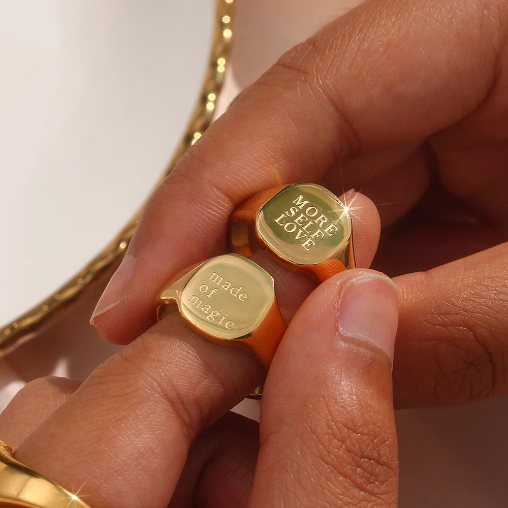 Say It Signet Ring