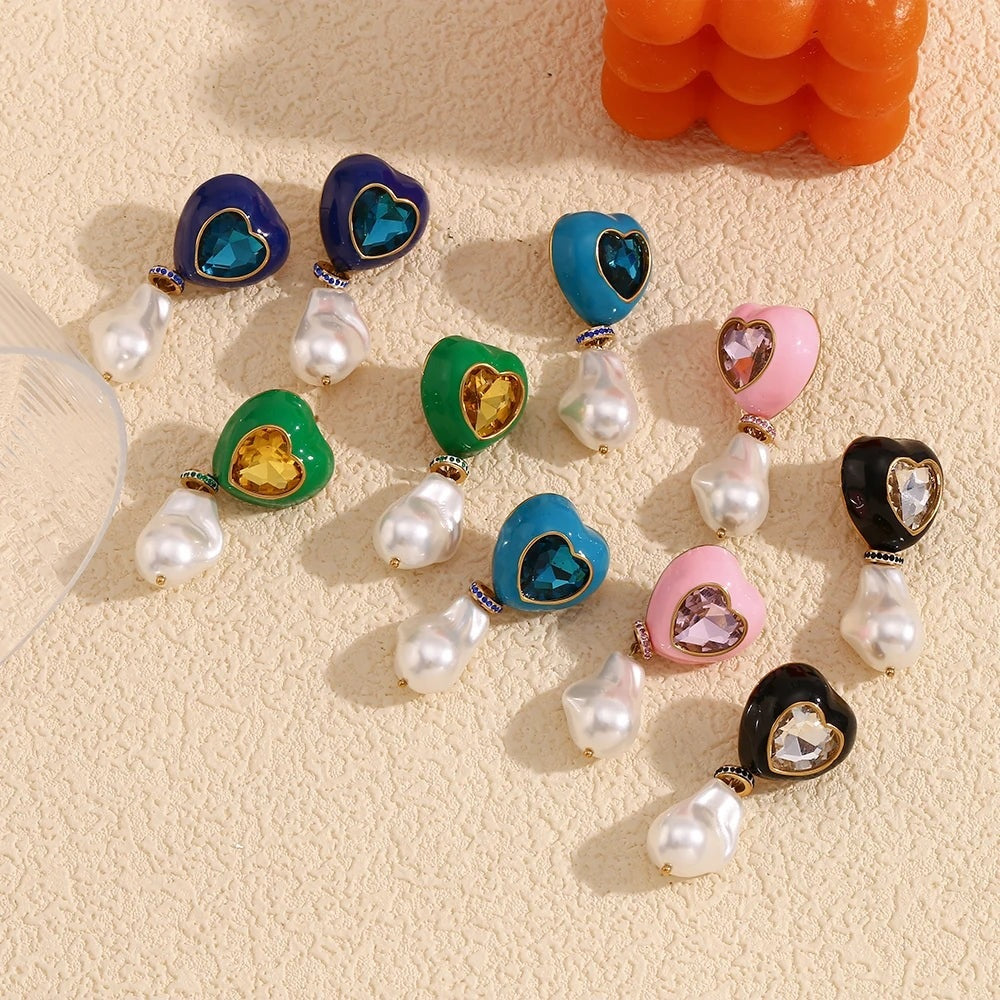 Candy Heart Pearl Drops
