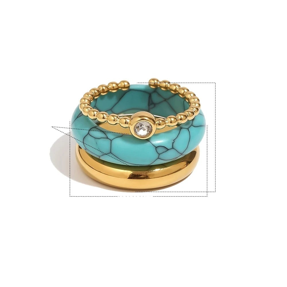 Candy Glass Stack Ring