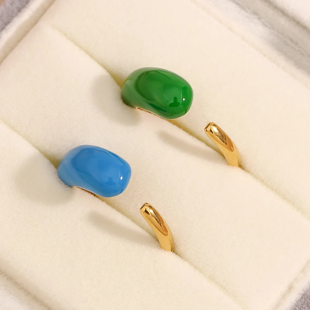 Squiggle Enamel Ring