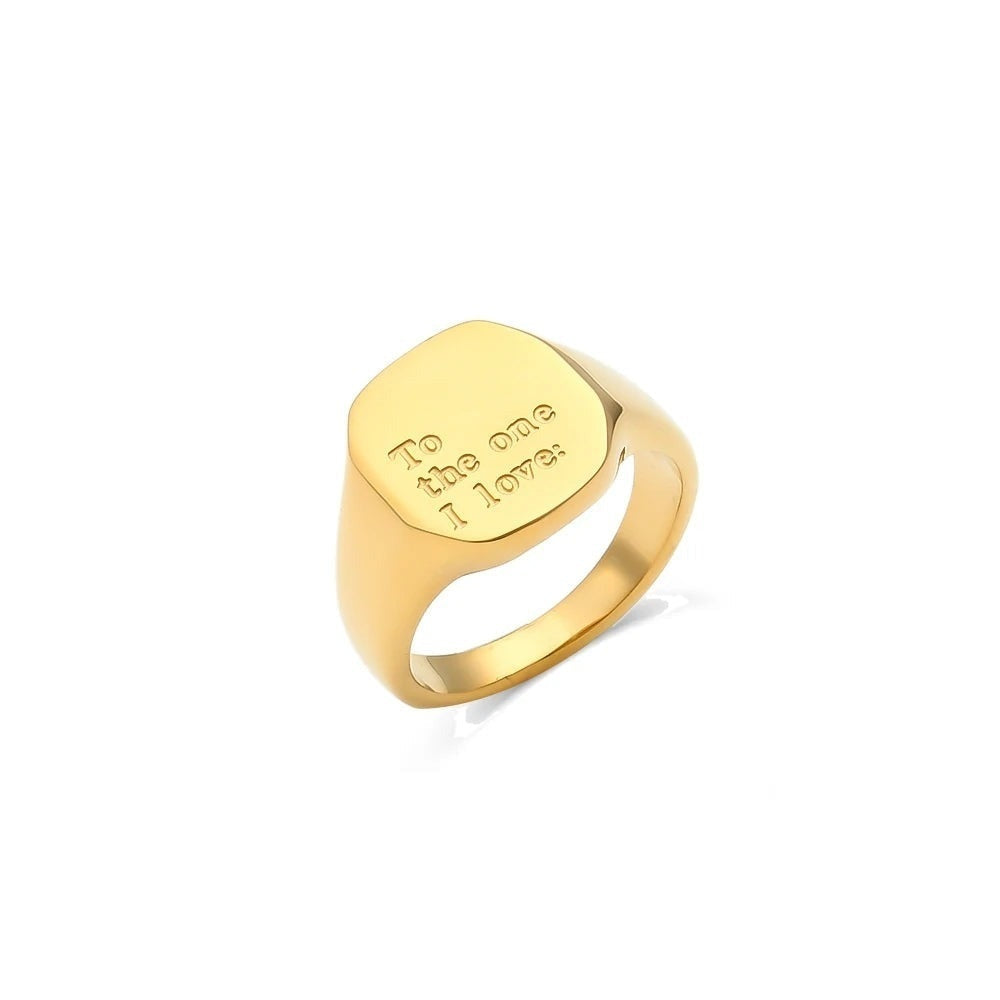 Say It Signet Ring