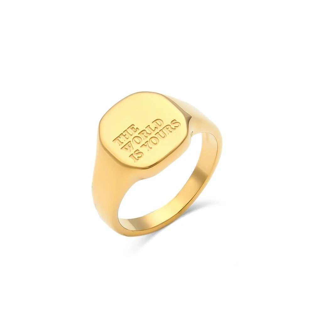 Say It Signet Ring