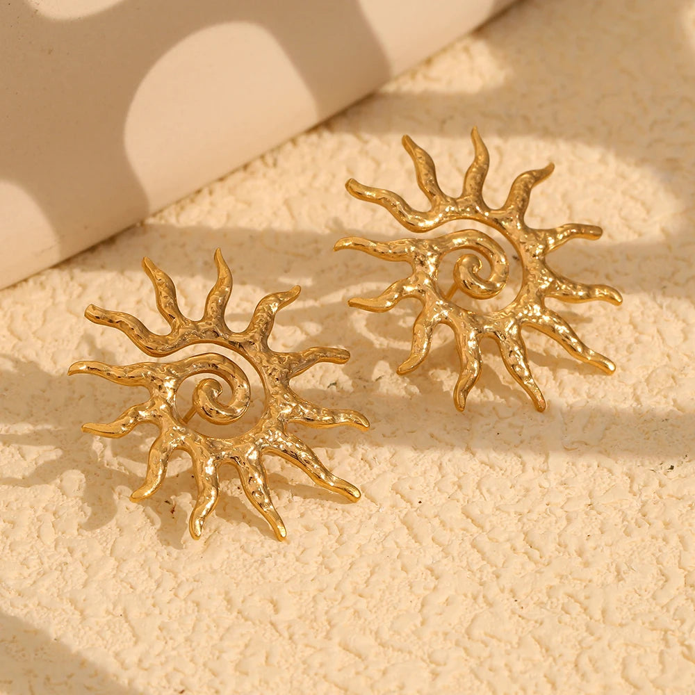 Sunburst Swirl Studs
