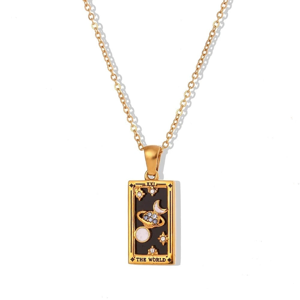 Wheel of Fortune Tarot Necklace